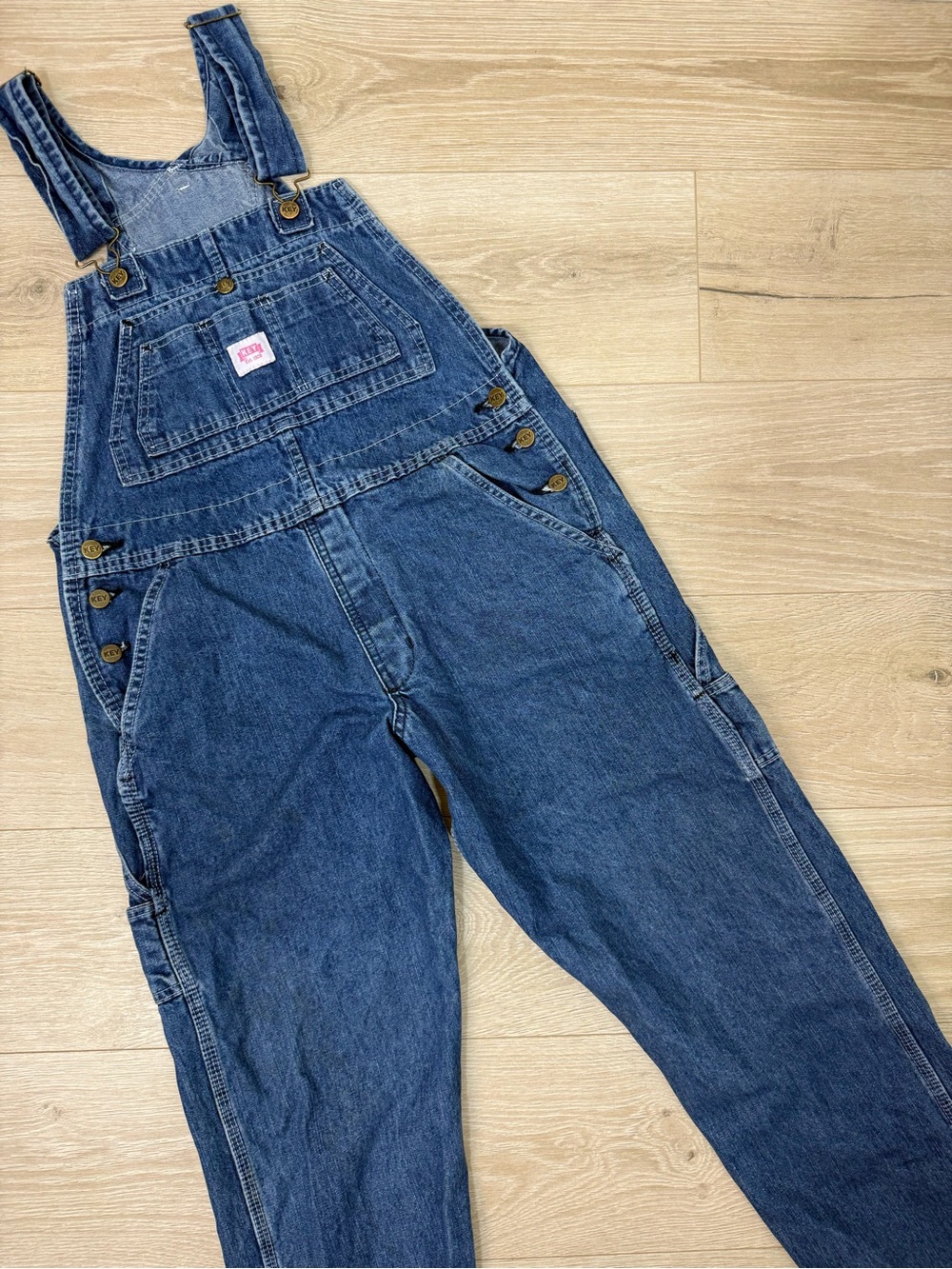 Key Pink Label Denim Overalls